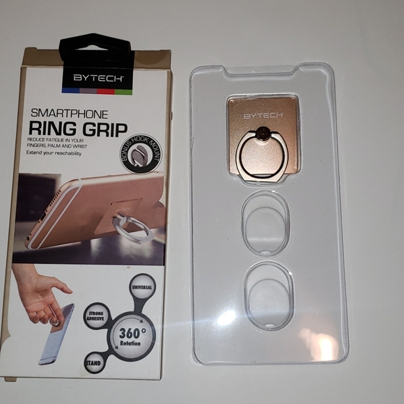 Bytech Smartphone 360° Rotation Ring Grip Gold - Picture 3 of 5
